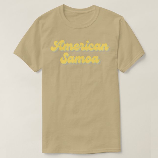 Amerikanische samoa Nationalpark honiggelb funky r T-Shirt (Design vorne)