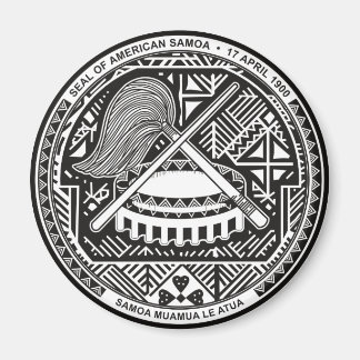 Amerikanische Samoa-Offizielle Wappen-Heraldry-Sym Magnet