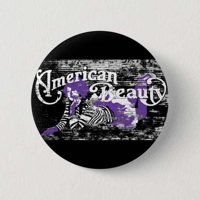 amerikanische Schönheit Button (Vorderseite)