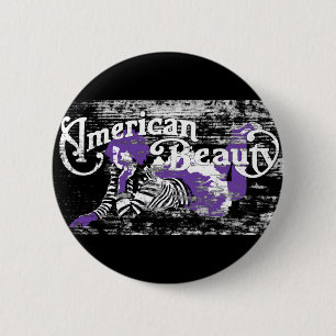 amerikanische Schönheit Button