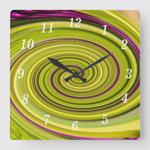 Amerikanische Schönheitsbeeren Abstract Wanduhr