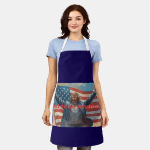 Amerikanische Schürze mit Stolz