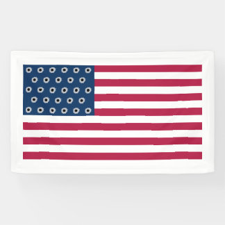 Amerikanische Schussflagge Banner