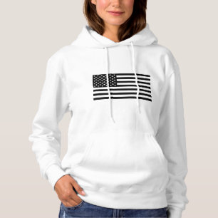 Amerikanische Schwarze Flagge Hoodie