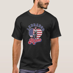Amerikanische schwarze Labrador-Mama Lab Retriever T-Shirt