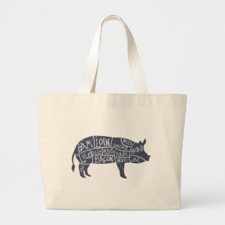 Amerikanische Schweinefleischstücke, Vintages Jumbo Stoffbeutel