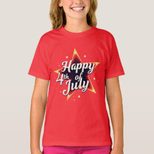 Amerikanische Seele: Klassische 4. Juli Stimmung T-Shirt