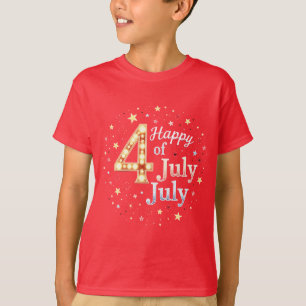 Amerikanische Seele: Klassische 4. Juli Stimmung T-Shirt