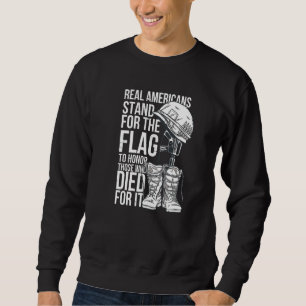 Amerikanische Soldaten zitieren Stiefel für Helmpr Sweatshirt