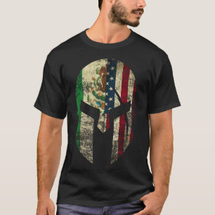 Amerikanische Spartan Helmet Chicano Pride T-Shirt