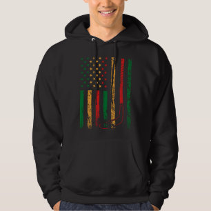 Amerikanische Sportflagge Black History Month Eish Hoodie