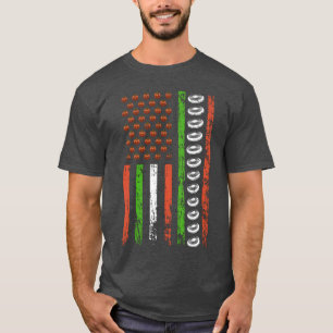 Amerikanische Sportflagge Halloween-Kürbis Ultimat T-Shirt