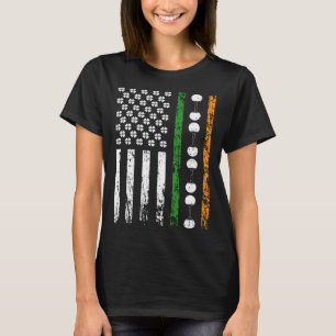 Amerikanische Sportflagge St. Patrick's Day Tischt T-Shirt