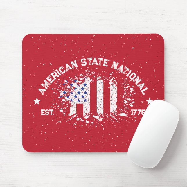Amerikanische Staat Nationale Friedensflagge Plats Mousepad (Mit Mouse)