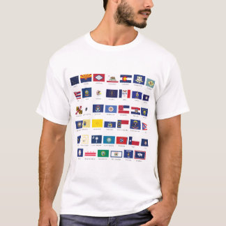 Amerikanische Staats-Flaggen T-Shirt