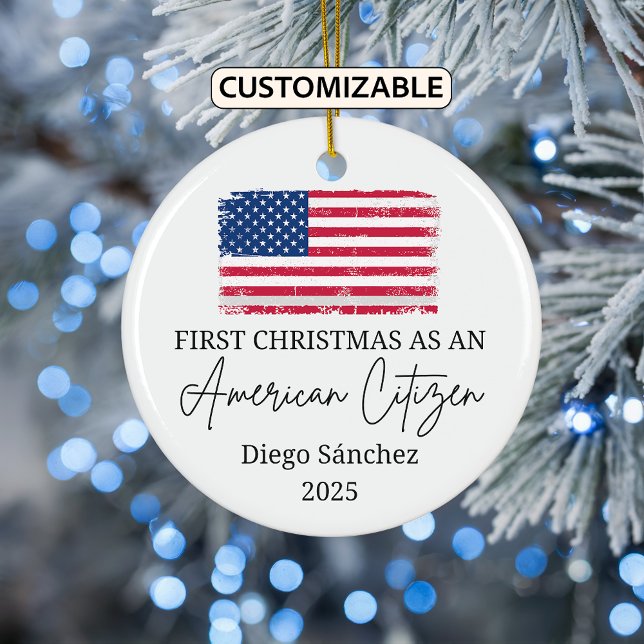 Amerikanische Staatsbürgerschaft, US-Staatsbürgers Keramik Ornament (Von Creator hochgeladen)