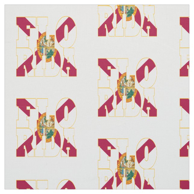 Amerikanische Staatsflagge Floridas Stoff (Muster)