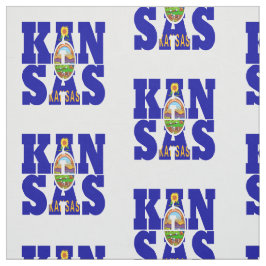 Amerikanische Staatsflagge Kansas Stoff