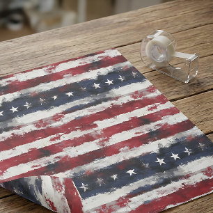 Amerikanische Stars & Streifen - 10lb, 17"x23" Seidenpapier