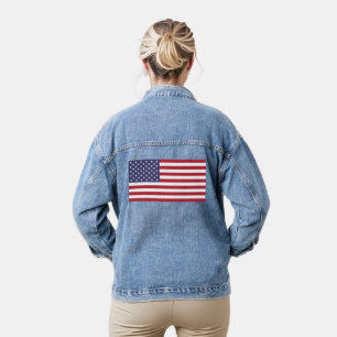 Amerikanische Sternenbanner Jeansjacke