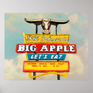Amerikanische Straße Restaurant Schild