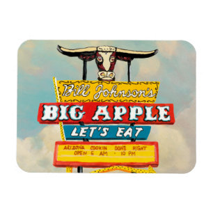 Amerikanische Straße Restaurant Schild Magnet