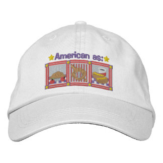 Amerikanische Symbole und Symbole Bestickte Baseballkappe