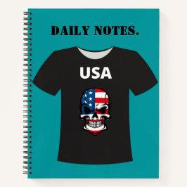 Amerikanische Tageszeitung Notizbuch