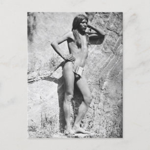 Amerikanische Tapferkeit Postkarte