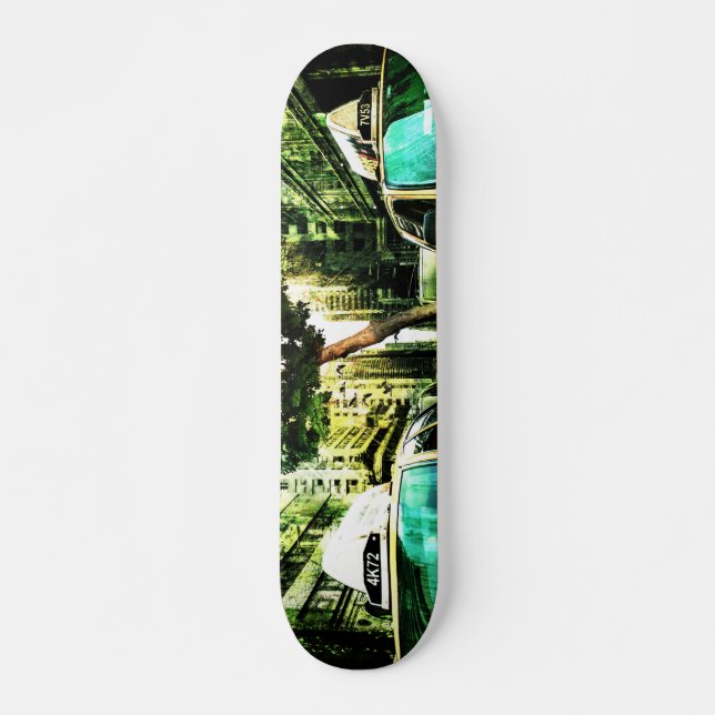 Amerikanische Taxi-Art Skateboard (Vorne)
