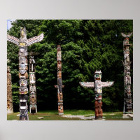 Amerikanische Totem-Stöcke, Vancouver, Brite