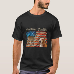 Amerikanische Tradition der Hirschjagd Foxhound Hu T-Shirt
