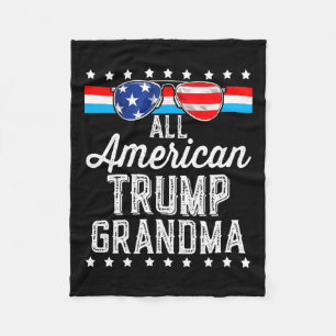Amerikanische Trump-Oma-amerikanische Fahne Sungle Fleecedecke