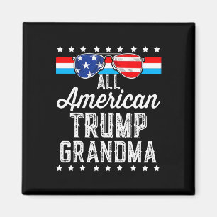 Amerikanische Trump-Oma-amerikanische Fahne Sungle Magnet