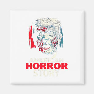 Amerikanische Trump Zombie Horrorgeschichte Vintag Magnet