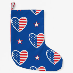 Amerikanische Unabhängigkeit: Patriotisches Vintag Kleiner Weihnachtsstrumpf
