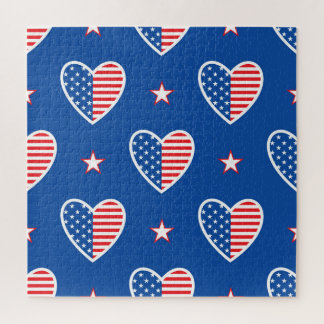 Amerikanische Unabhängigkeit: Patriotisches Vintag Puzzle