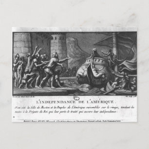 Amerikanische Unabhängigkeit Postkarte