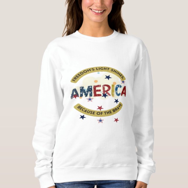 Amerikanische Unabhängigkeit Sweatshirt (Vorderseite)