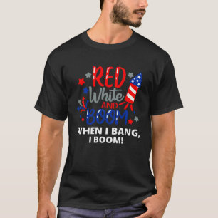Amerikanische Unabhängigkeitstag 4. Juli Rot Weiß T-Shirt