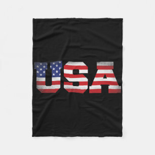 Amerikanische Unabhängigkeitstag 4. Juli USA Flagg Fleecedecke