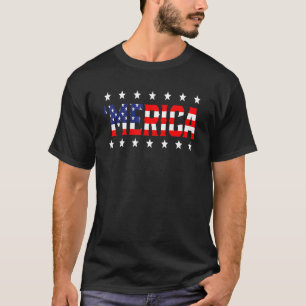 Amerikanische Unabhängigkeitstag 4. Juli USA Flagg T-Shirt