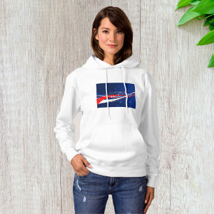 Amerikanische Unabhängigkeitstag Abstrakt Hoodie