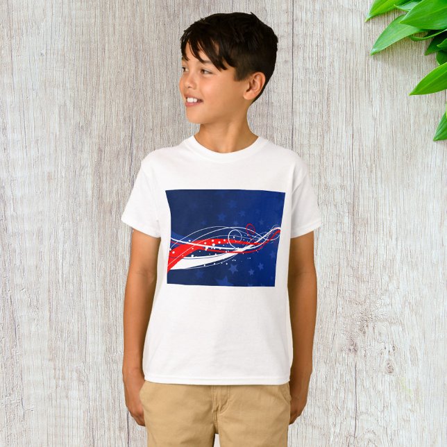 Amerikanische Unabhängigkeitstag Abstrakt T-Shirt (Von Creator hochgeladen)