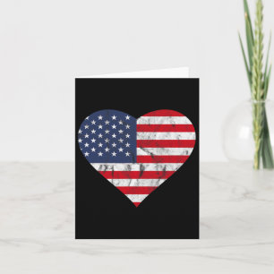 Amerikanische Unabhängigkeitstag American Flag Vin Karte