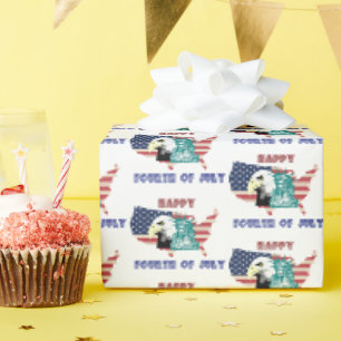 Amerikanische Unabhängigkeitstag American Freedom Geschenkpapier