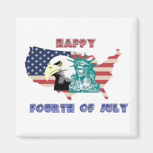 Amerikanische Unabhängigkeitstag American Freedom Magnet