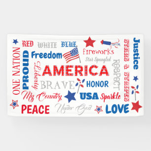 Amerikanische Unabhängigkeitstag Amerika Personali Banner