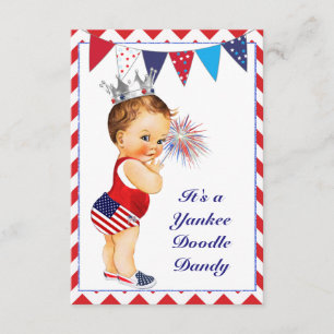 Amerikanische Unabhängigkeitstag Babydusche Einlad Einladung