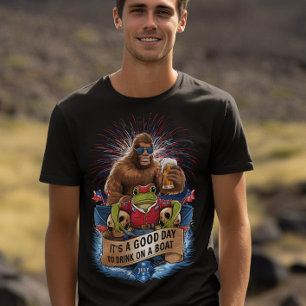 Amerikanische Unabhängigkeitstag Boat Party T-Shirt